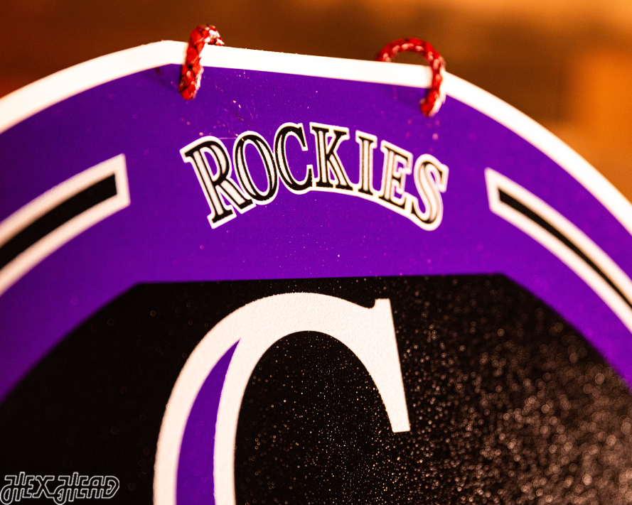 Colorado Rockies Personalized Monogram Metal Art