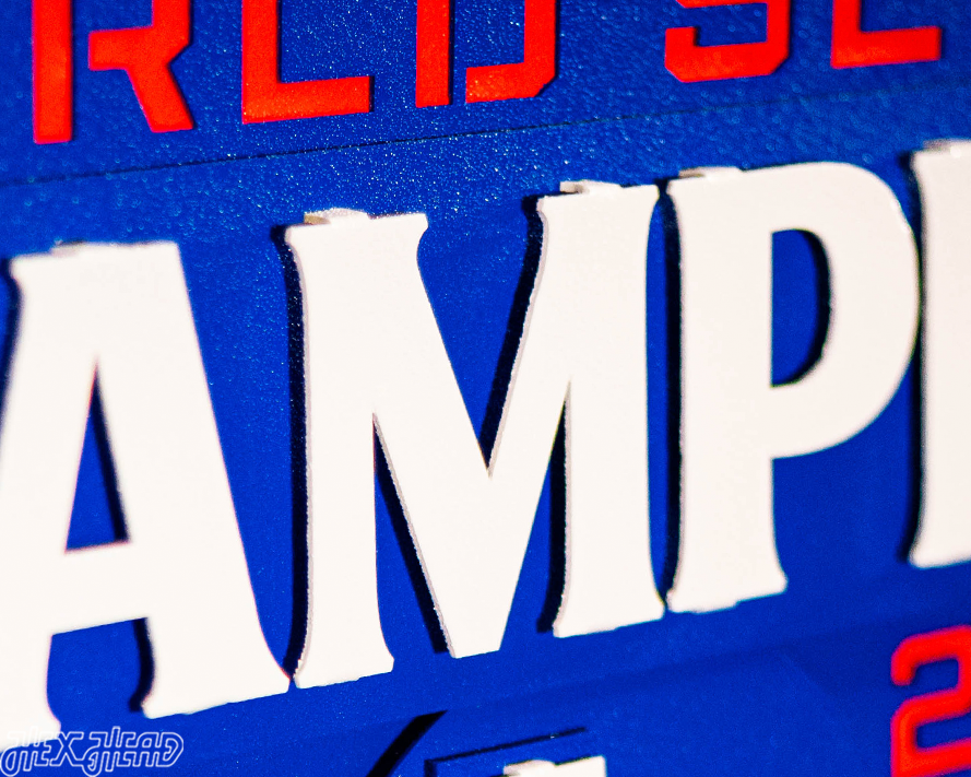 Los Angeles Dodgers 2024 World Series 3D Vintage Metal Wall Art