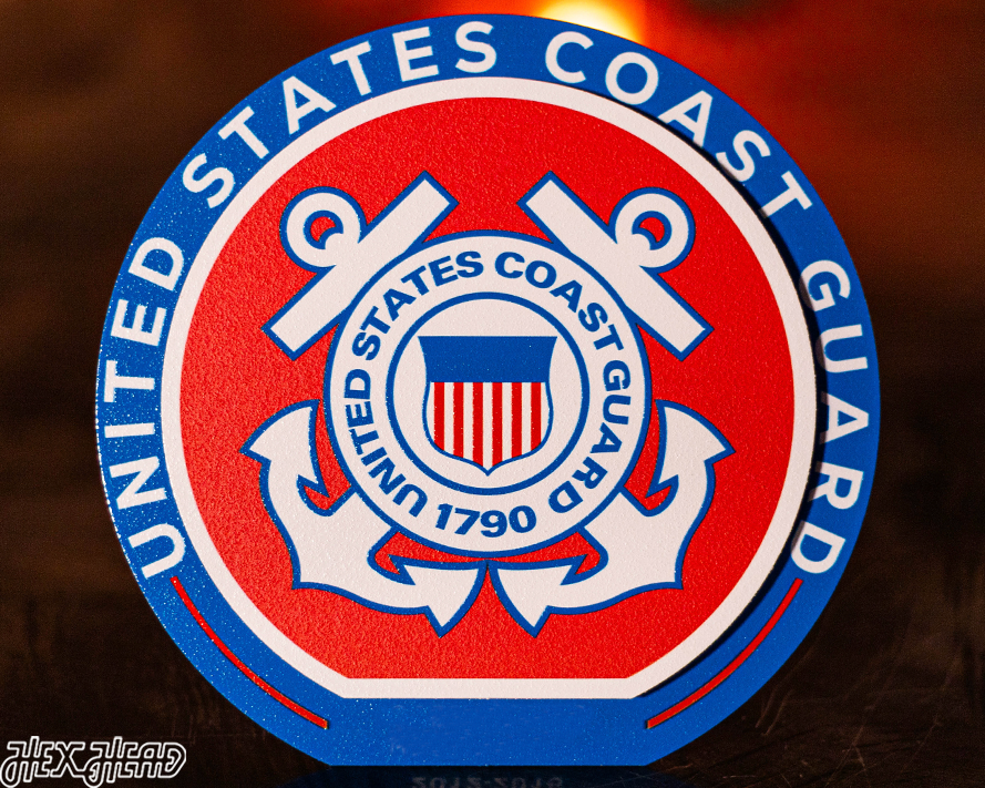 United States Coast Guard "Double Play" On the Shelf or on the Wall Art