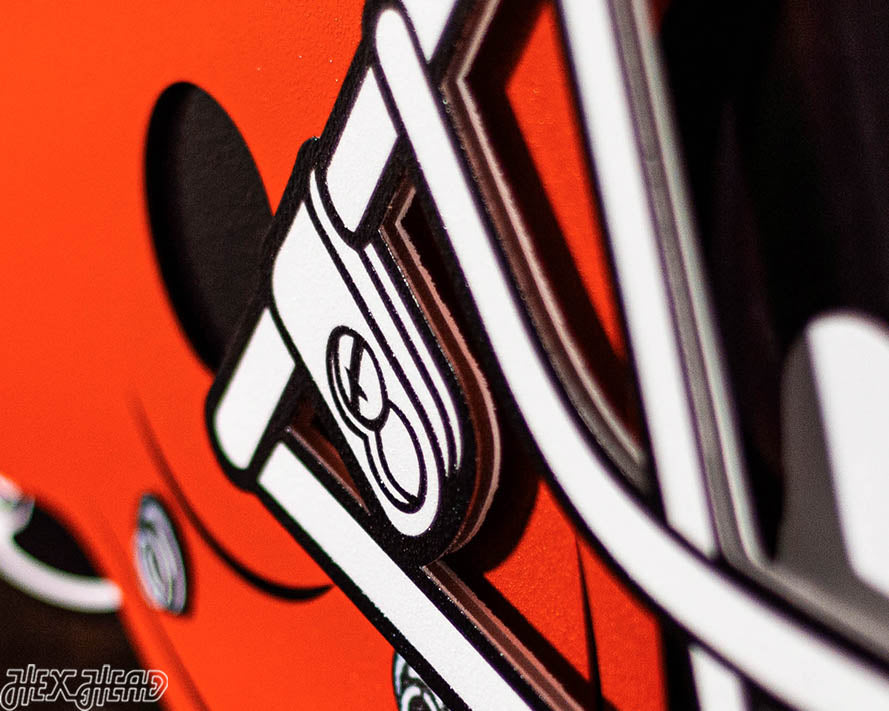 Cleveland Browns BLITZ COLLECTION -NEW Design!  8 LAYER 3D Vintage Metal Wall Art