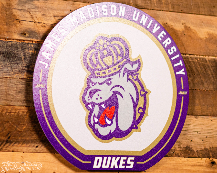 VARSITY Collection- SINGLE Layer James Madison Dukes Metal Wall Art