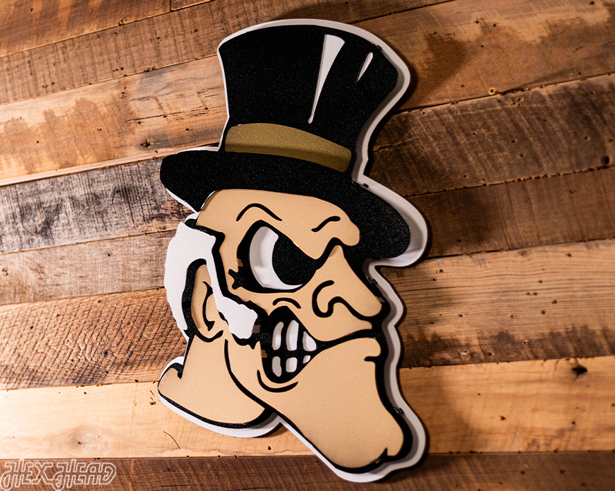 Wake Forest "DEMON DEACON" 3D Vintage Metal Wall Art