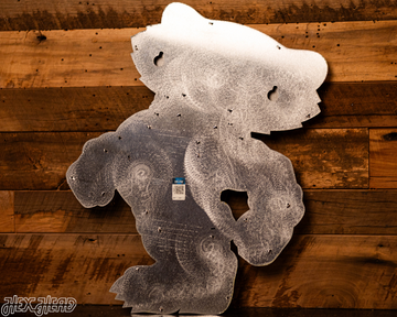 MONOCHROME -  Wisconsin "BADGER"  3D Vintage Metal Wall Art