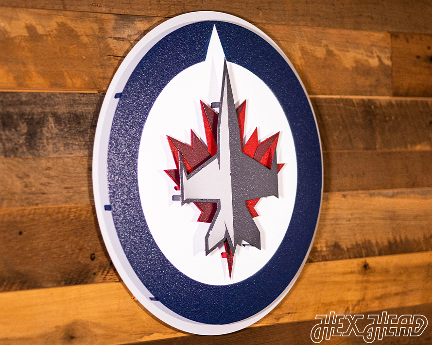 Winnipeg Jets 3D Vintage Metal Wall Art