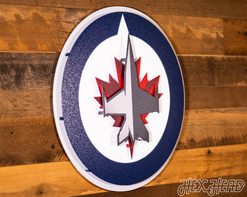 Winnipeg Jets 3D Vintage Metal Wall Art