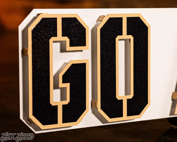 US Military Academy West Point "GO ARMY" 3D Metal Wall Art