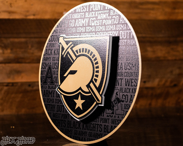 US Military Academy ARMY West Point CRAFT SERIES 3D Embossed Metal Wall Art