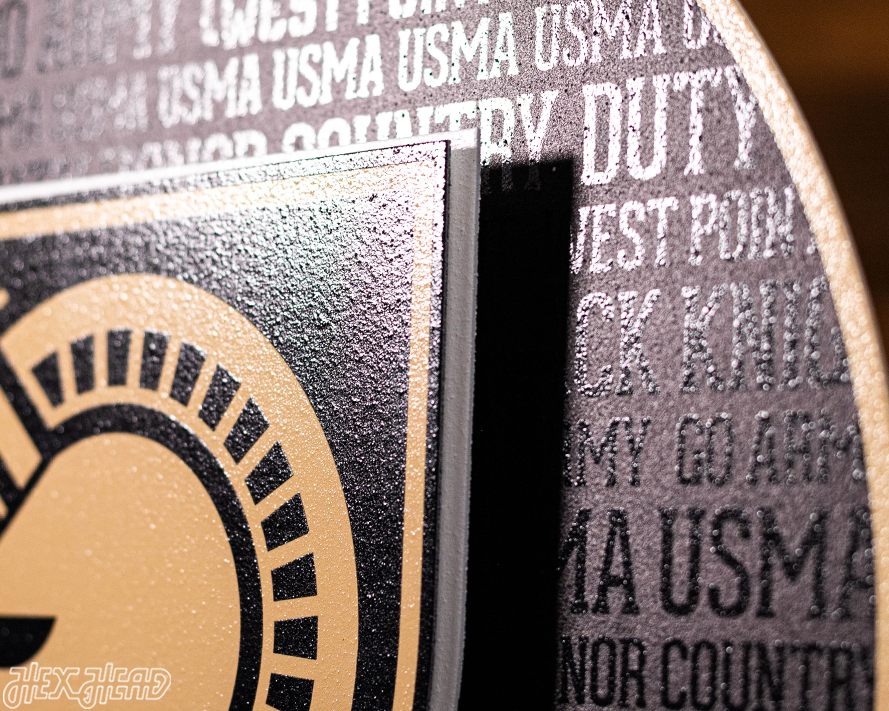 US Military Academy ARMY West Point CRAFT SERIES 3D Embossed Metal Wall Art