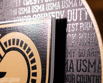 US Military Academy ARMY West Point CRAFT SERIES 3D Embossed Metal Wall Art