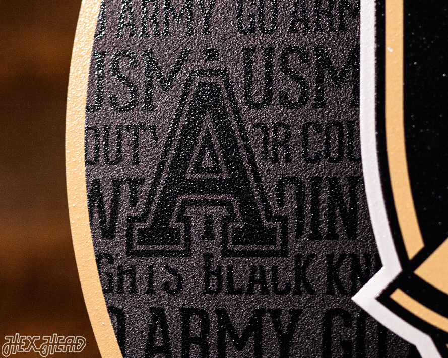 US Military Academy ARMY West Point CRAFT SERIES 3D Embossed Metal Wall Art