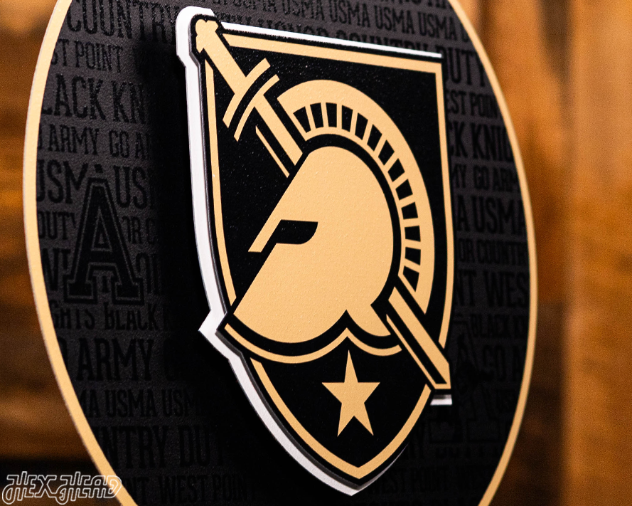 US Military Academy ARMY West Point CRAFT SERIES 3D Embossed Metal Wall Art