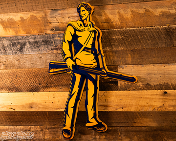 West Virginia "MOUNTAINEER" 3D Metal Artwork