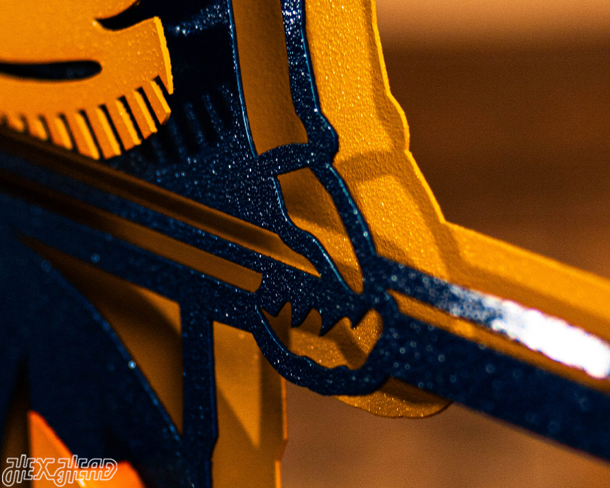 West Virginia "MOUNTAINEER" 3D Metal Artwork