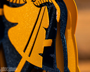 West Virginia "MOUNTAINEER" 3D Metal Artwork