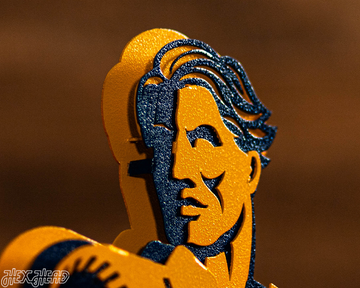 West Virginia "MOUNTAINEER" 3D Metal Artwork