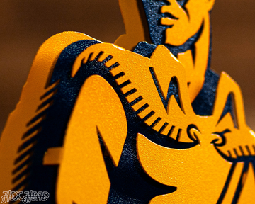 West Virginia "MOUNTAINEER" 3D Metal Artwork