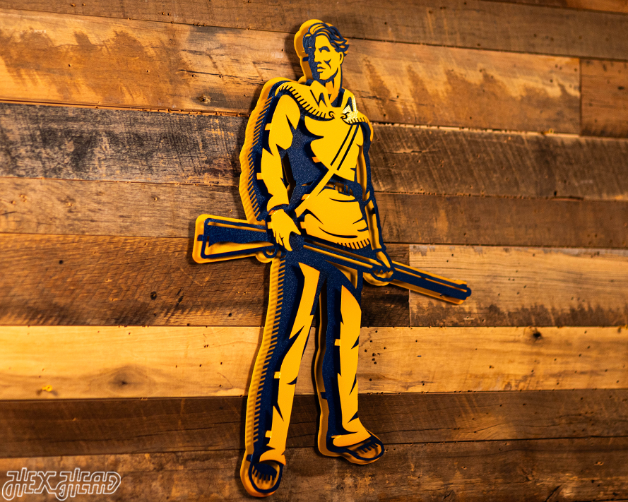 West Virginia "MOUNTAINEER" 3D Metal Artwork