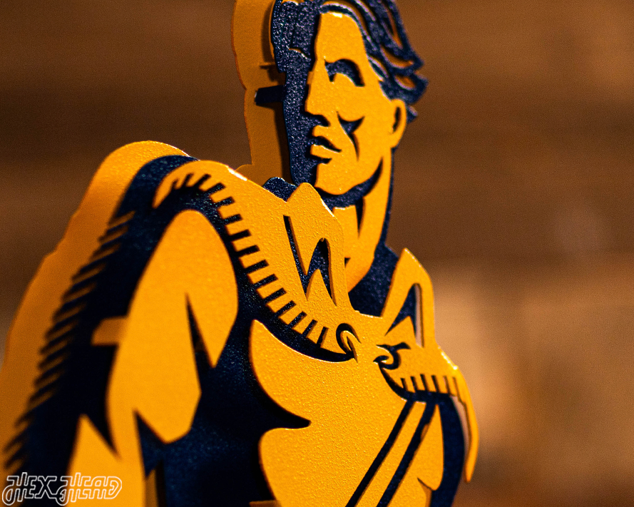 West Virginia "MOUNTAINEER" 3D Metal Artwork