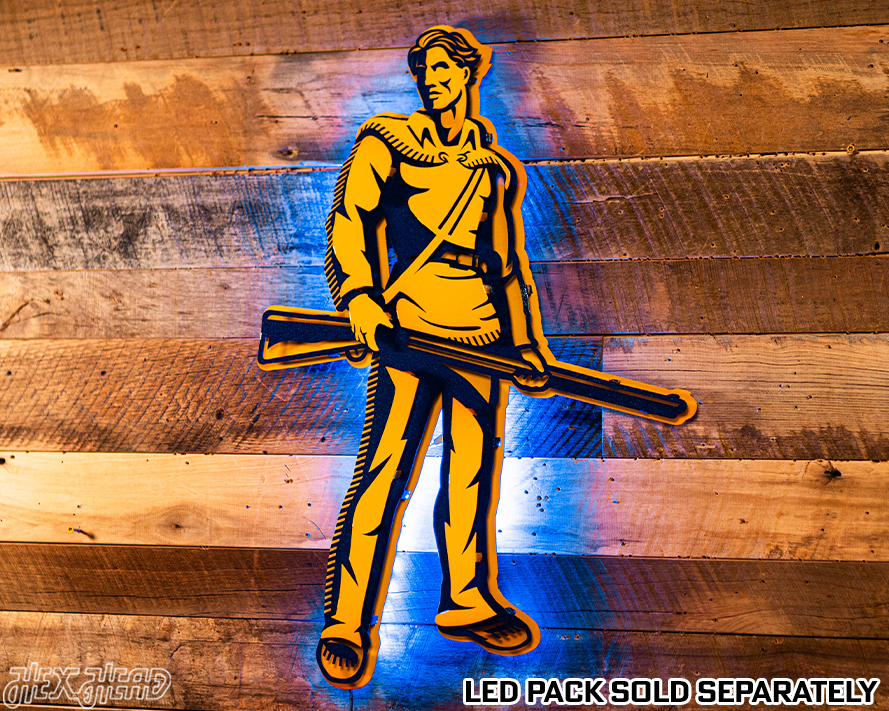 West Virginia "MOUNTAINEER" 3D Metal Artwork