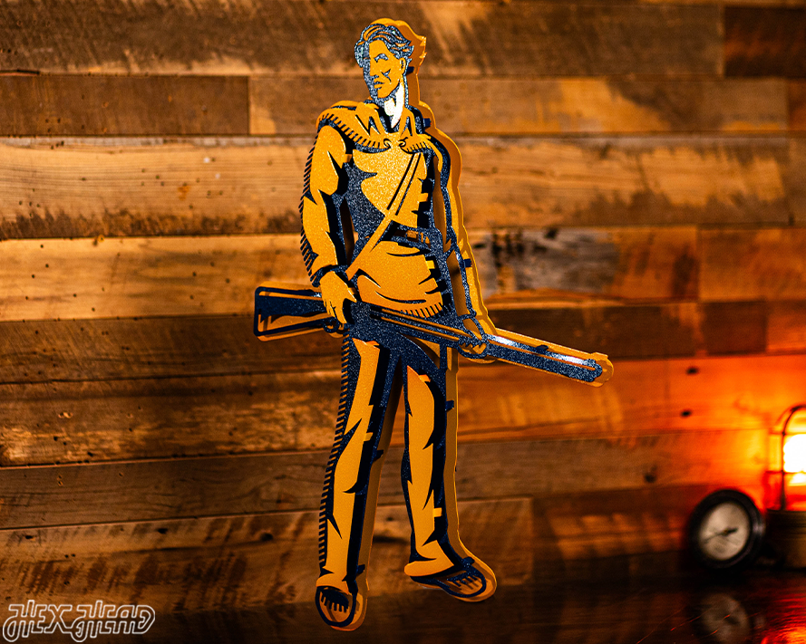 West Virginia "MOUNTAINEER" 3D Metal Artwork