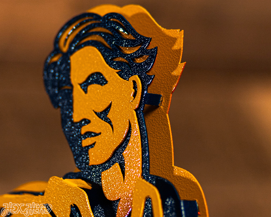 West Virginia "MOUNTAINEER" 3D Metal Artwork