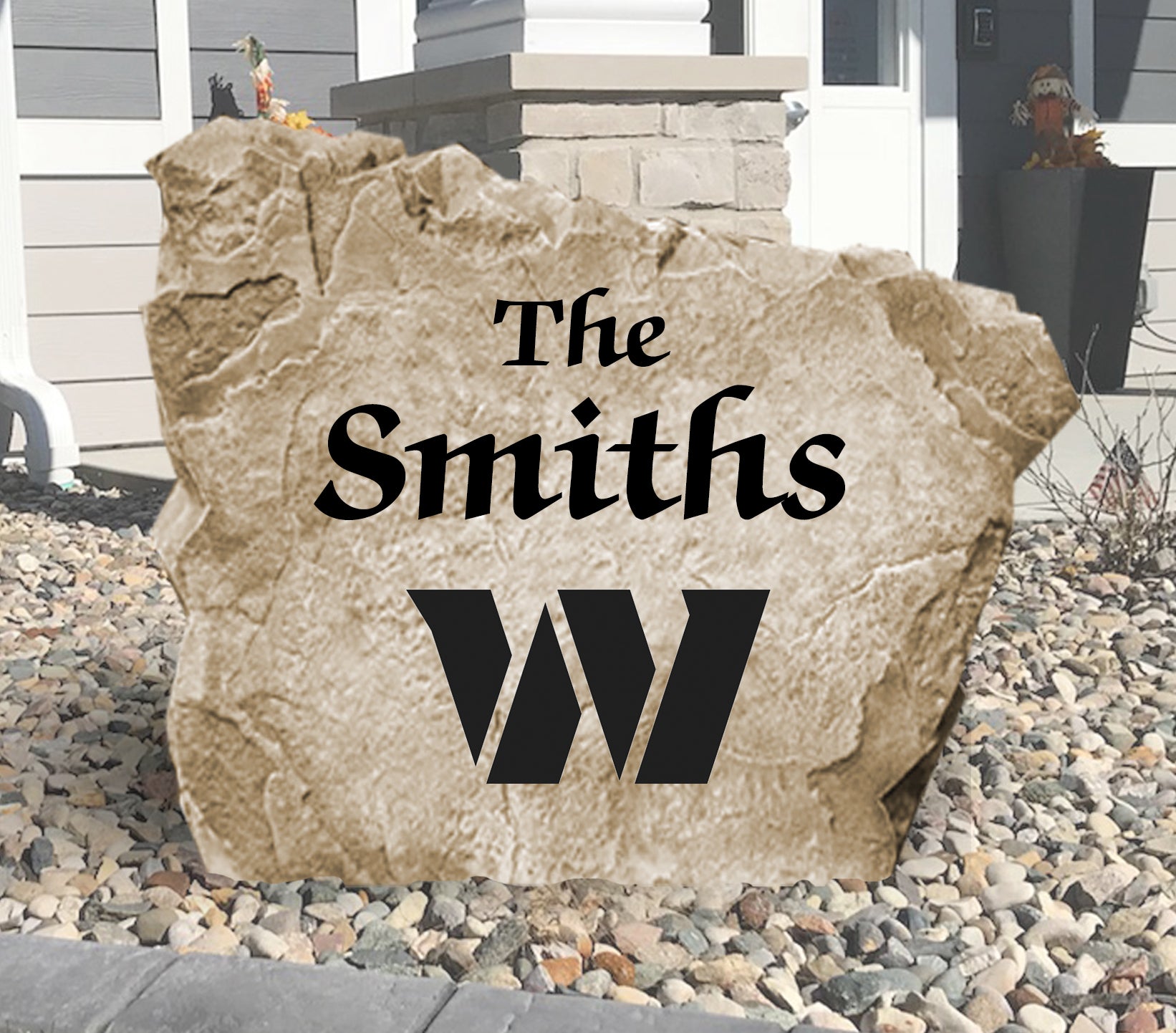 Washington Commanders Design-A-Stone Landscape Art Family Name