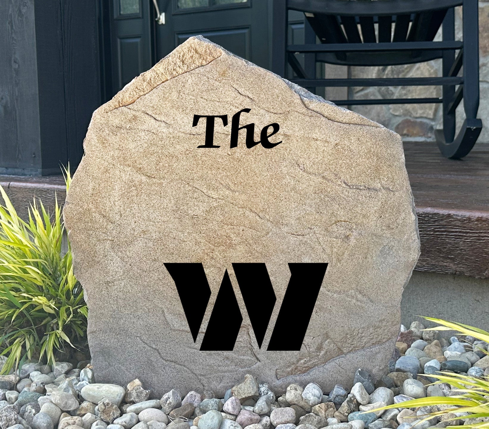 Washington Commanders Design-A-Stone Landscape Art Family Name