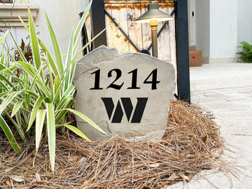 Washington Commanders Design-A-Stone Landscape Art Address Stone