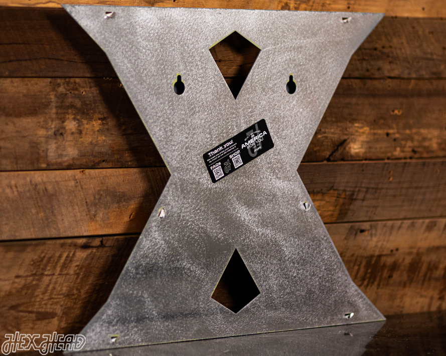 Xavier "X" 3D Vintage Metal Artwork