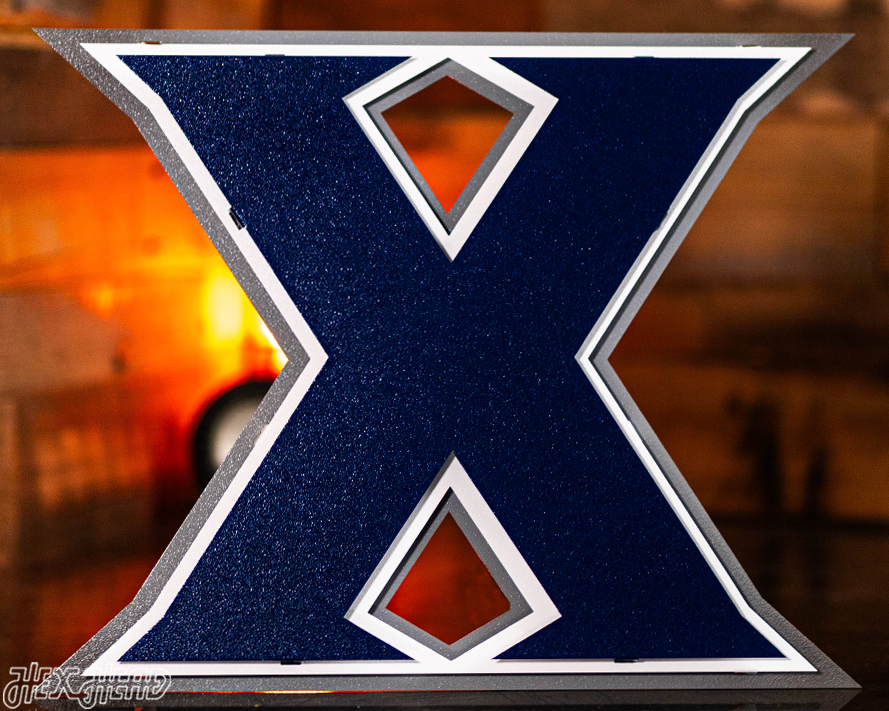 Xavier Graphics Xavier Musketeers Vintage Metal Wall Art – Hex Head Art
