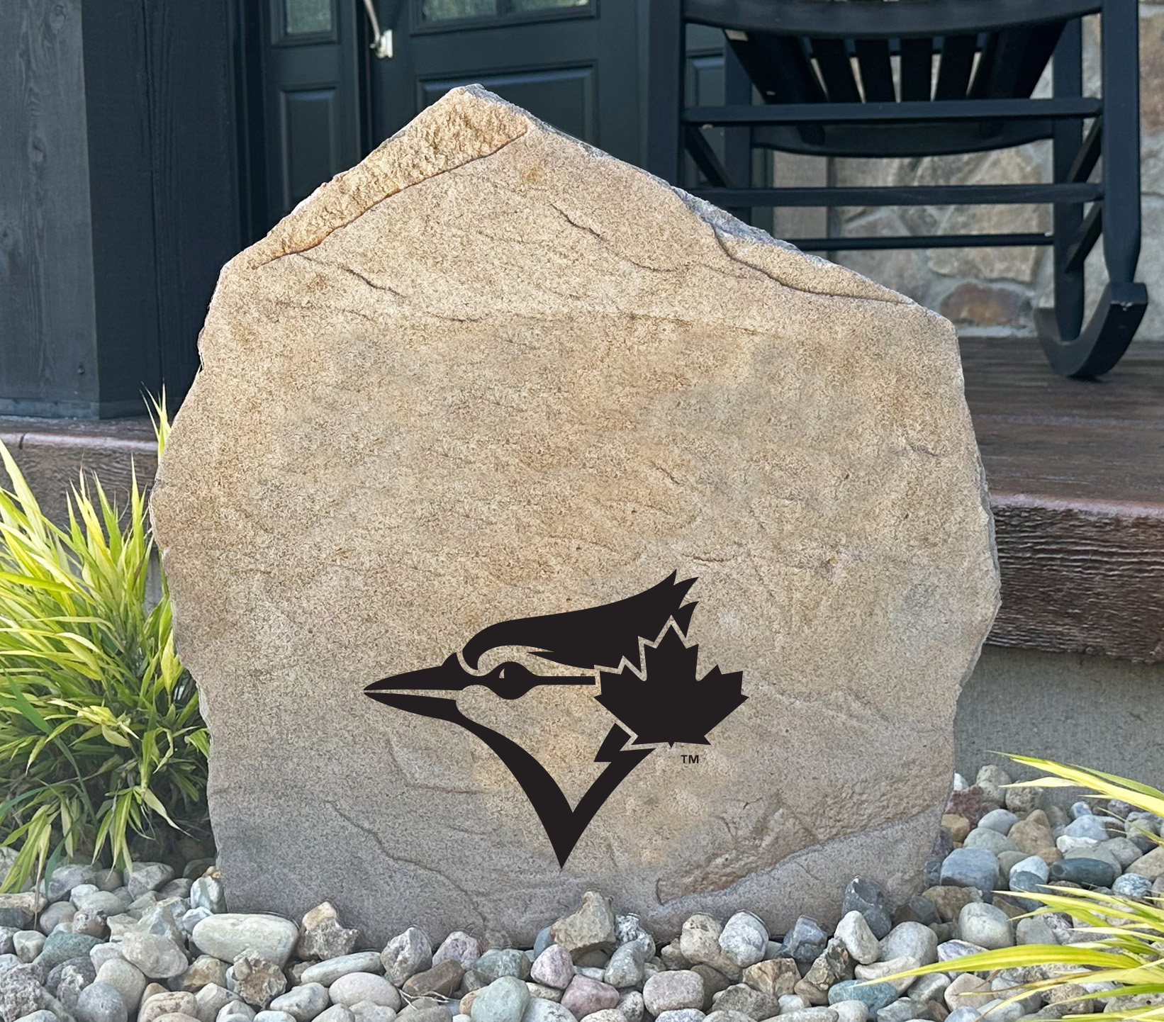 Toronto Blue Jays Design-A-Stone Landscape Art Address Stone