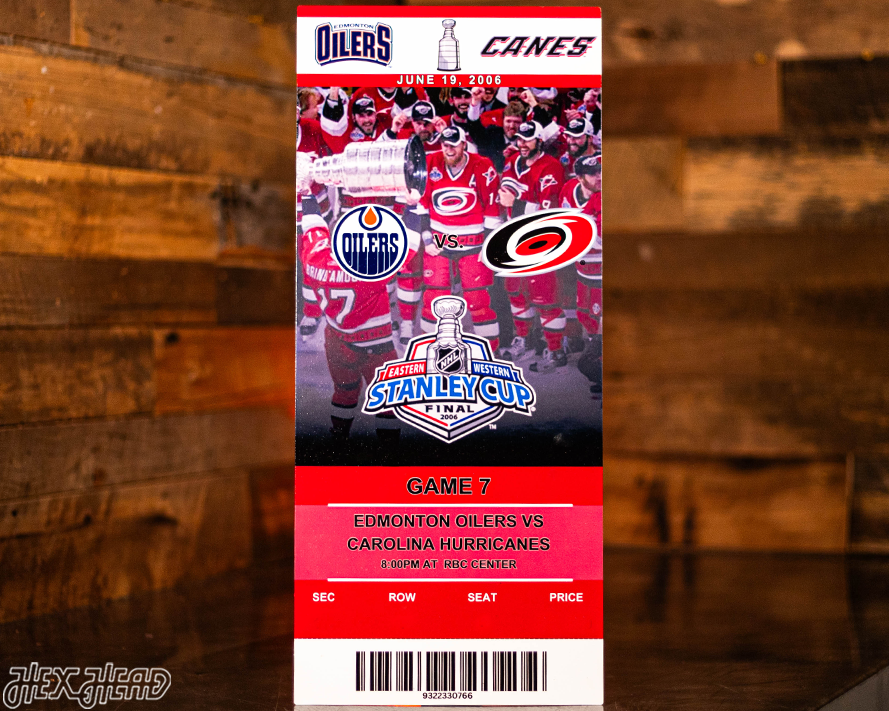Personalized 2006 Stanley Cup Ticket Stub Single Layer Metal Wall Art