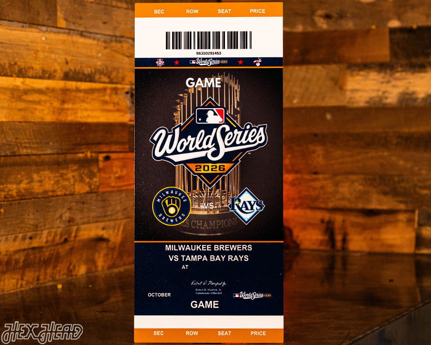 Personalized 2026 World Series Ticket Stub Single Layer Metal Wall Art