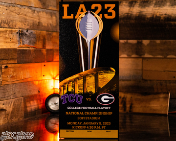 Georgia Bulldogs Personalized 2022 National Championship Ticket Stub Single Layer Metal Wall Art