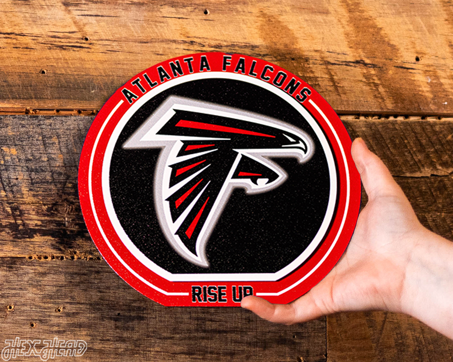 Atlanta Falcons "Double Play" On the Shelf or on the Wall Art