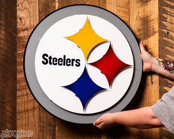 Pittsburgh Steelers "Steelmark" 3D Vintage Metal Wall Art