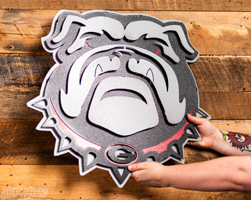 Georgia Bulldogs "Uga" 3D Vintage Metal Wall Art