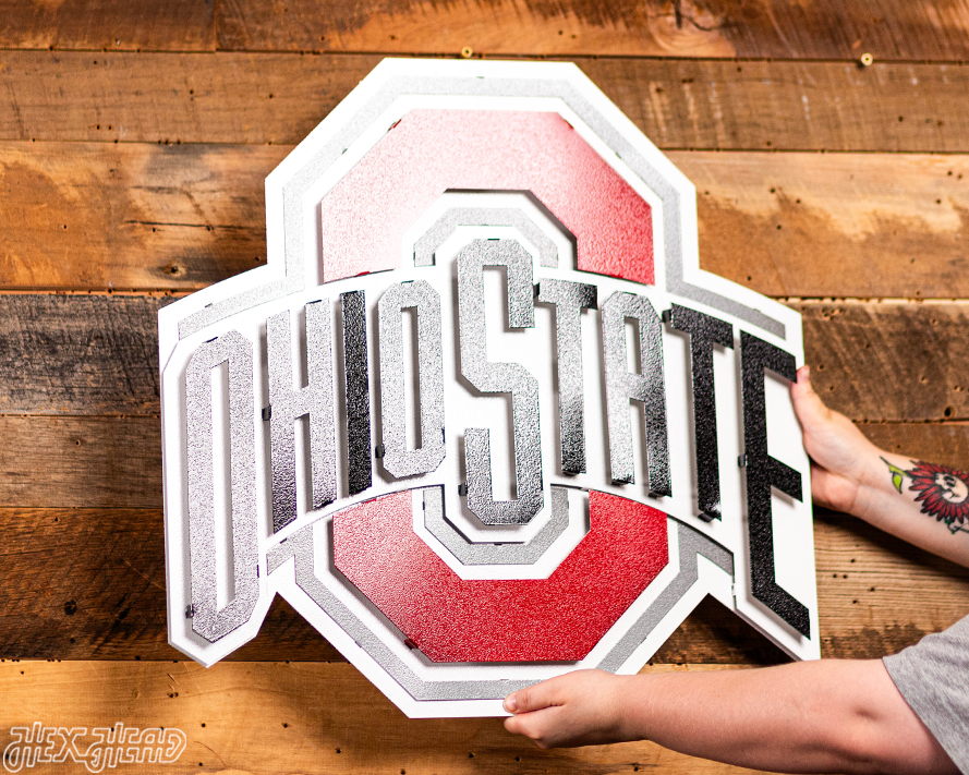 The Ohio State 3D Metal Artwork