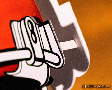 Kansas City Chiefs BLITZ Collection - 8 Layer Helmet 3D Vintage Metal Wall Art