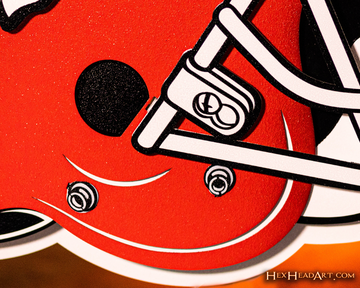 Kansas City Chiefs BLITZ Collection - 8 Layer Helmet 3D Vintage Metal Wall Art