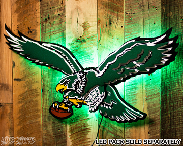 Philadelphia Eagles "1987" Throwback 3D Vintage Metal Wall Art