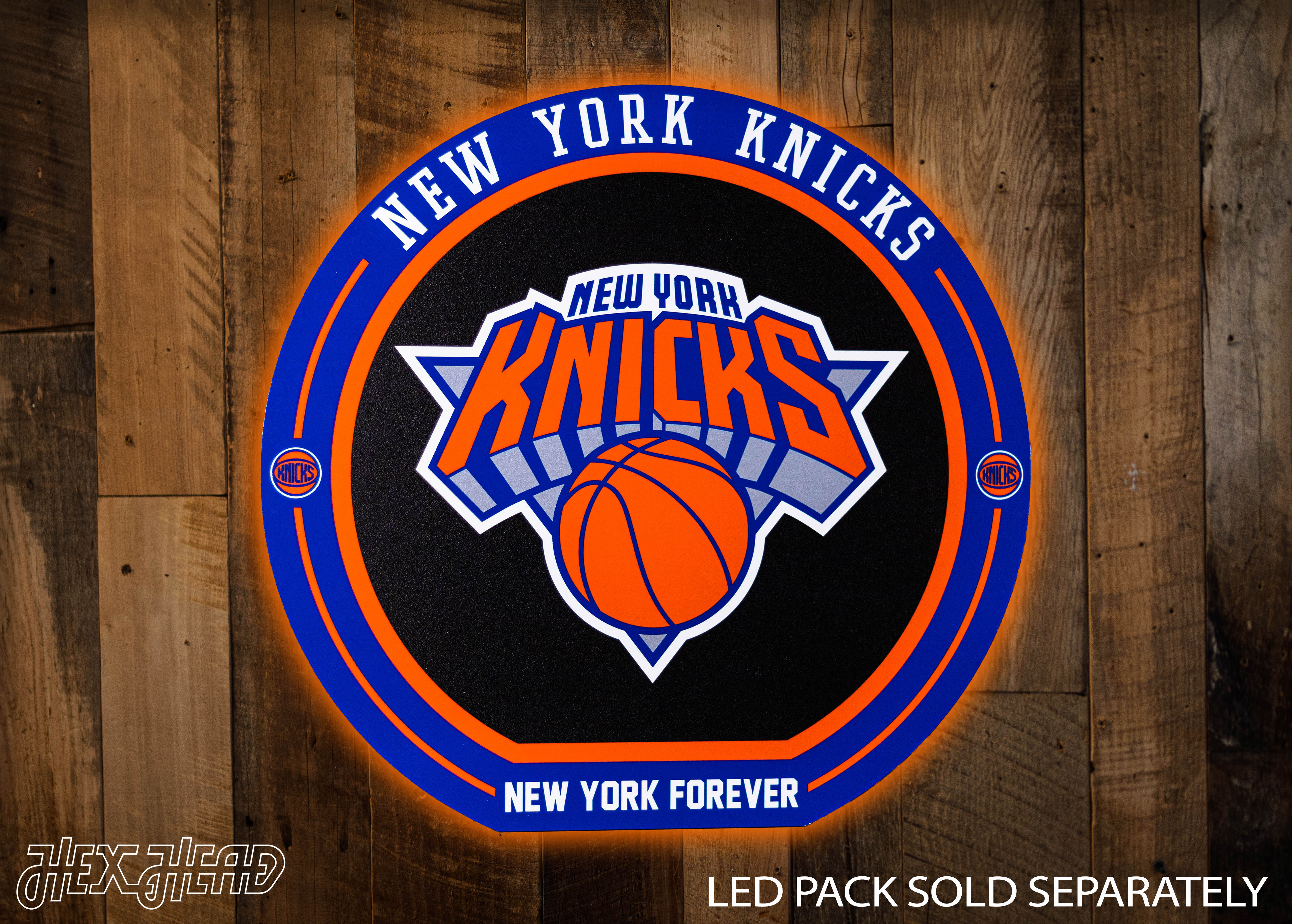 VARSITY Collection- SINGLE layer New York Knicks Metal Wall Art