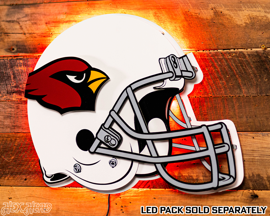 Arizona Cardinals BLITZ Collection - 8 Layer Helmet 3D Vintage Metal Wall Art