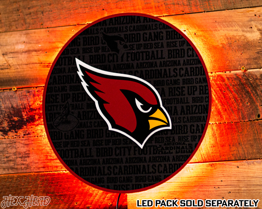 Arizona Cardinals CRAFT SERIES  3D Embossed Metal Wall Art