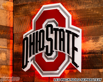 The Ohio State 3D Metal Artwork