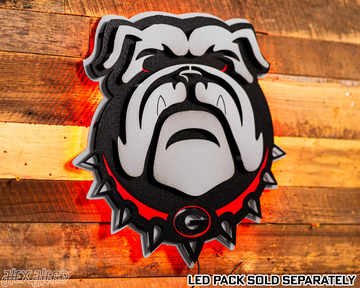 Georgia Bulldogs "Uga" 3D Vintage Metal Wall Art