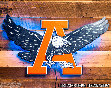 Auburn War Eagles VAULT 3D Vintage Metal Wall Art