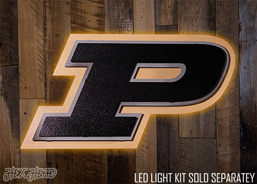 Purdue Boilermakers "Motion P" 3D Vintage Metal Wall Art