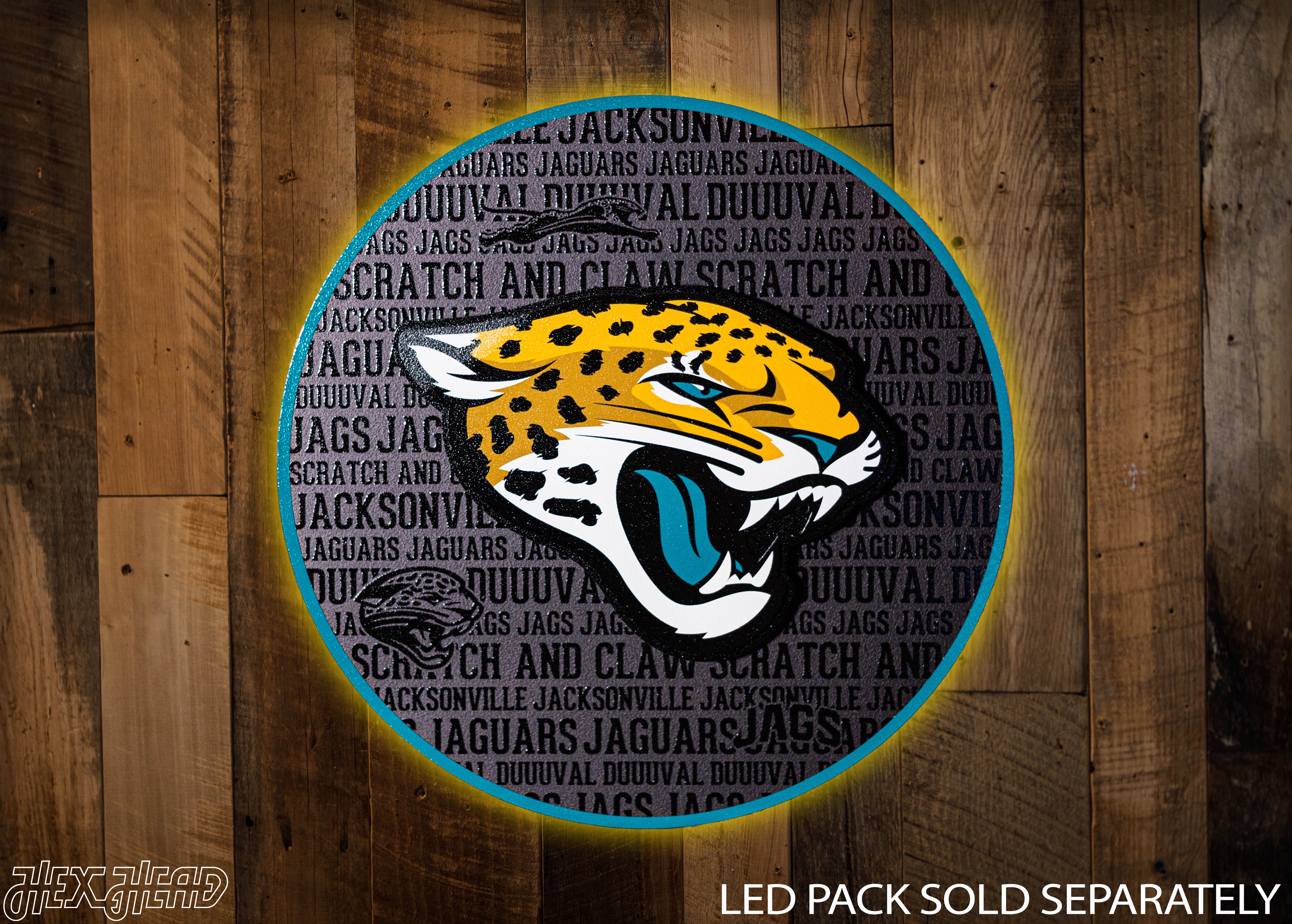 Jacksonville Jaguars CRAFT SERIES 3D Vintage Metal Wall Art