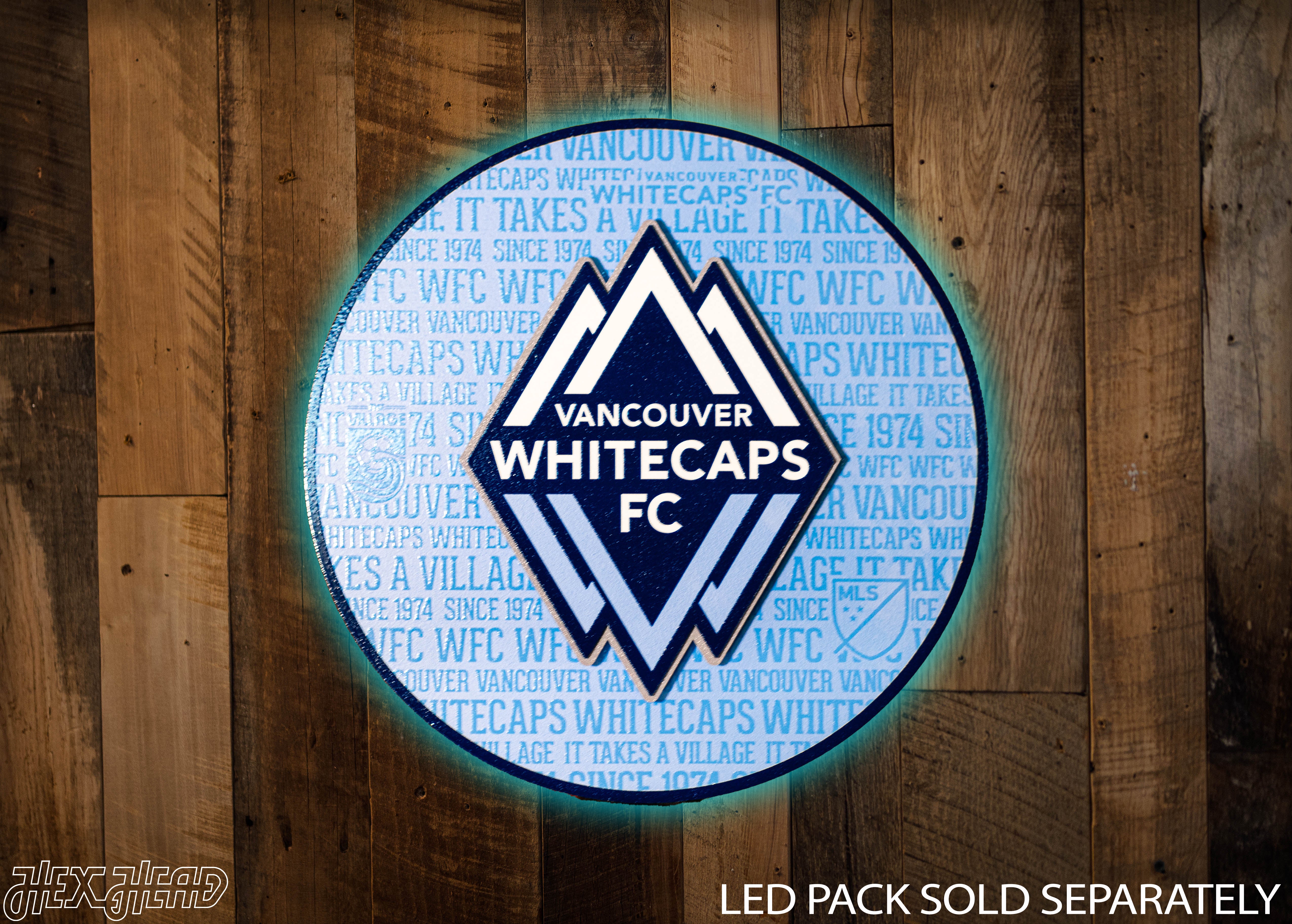 Vancouver Whitecaps CRAFT SERIES 3D Embossed Metal Wall Art